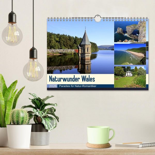 Produktbild: Naturwunder Wales (Wandkalender 2026 DIN A4 quer), CALVENDO Monatskalender