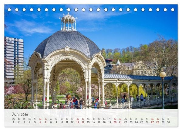 Produktbild: Karlsbad / Karlovy Vary - Kleinod im Westb&ouml;hmischen B&auml;derdreieck (Tischkalender 2026 DIN A5 quer), CALVENDO Monatskalender