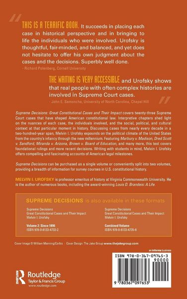 Produktbild: Supreme Decisions, Volume 1