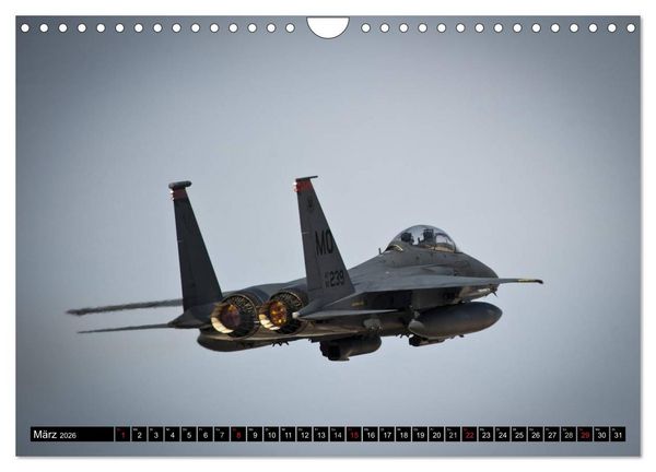 Produktbild: Kriegstechnik. Kampfjet-Impressionen (Wandkalender 2026 DIN A4 quer), CALVENDO Monatskalender