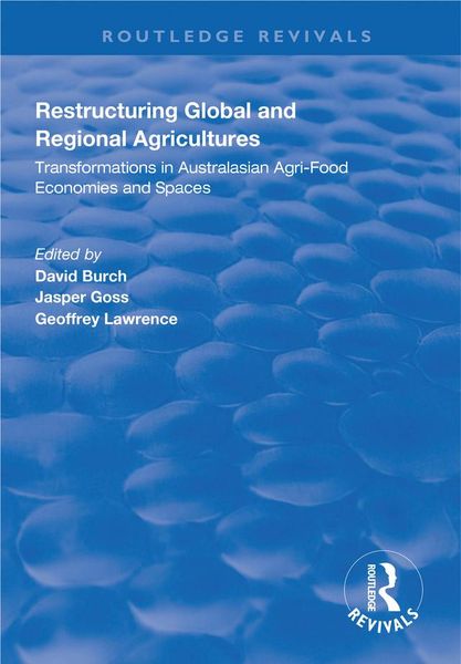 Produktbild: Restructuring Global and Regional Agricultures