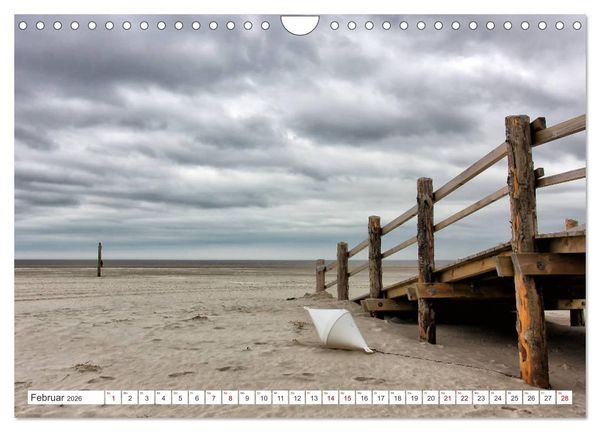 Produktbild: ST. PETER ORDING Strand und Meer (Wandkalender 2026 DIN A4 quer), CALVENDO Monatskalender