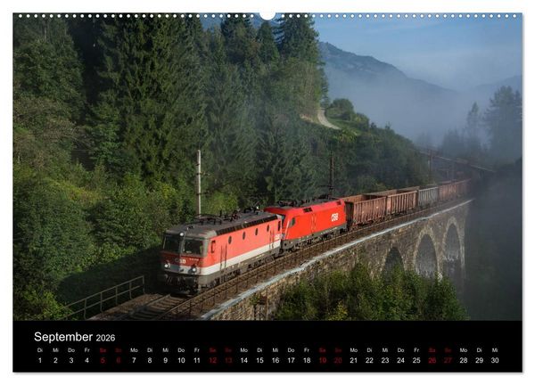 Produktbild: Die Bahn im Salzburgerland (Wandkalender 2026 DIN A2 quer), CALVENDO Monatskalender