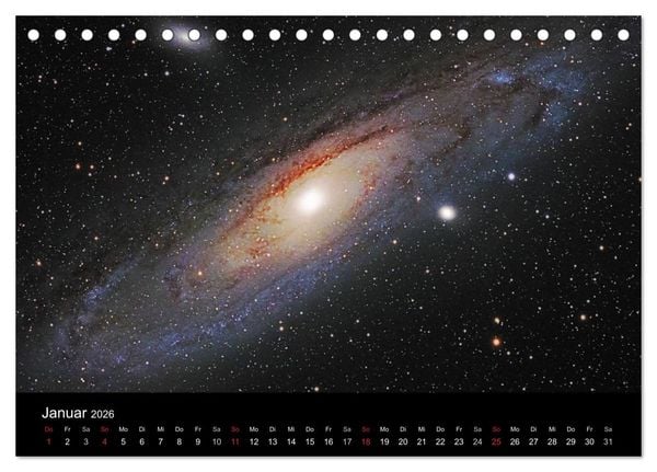 Produktbild: Atemberaubender Weltraum (Tischkalender 2026 DIN A5 quer), CALVENDO Monatskalender