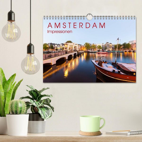 Produktbild: AMSTERDAM Impressionen (Wandkalender 2026 DIN A4 quer), CALVENDO Monatskalender