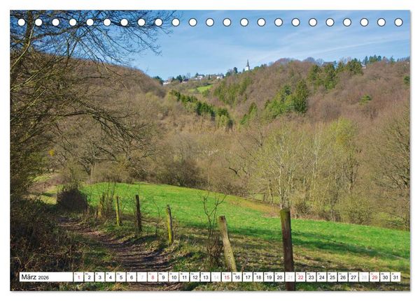 Produktbild: Traumhafte Wege durch die Eifel (Tischkalender 2026 DIN A5 quer), CALVENDO Monatskalender