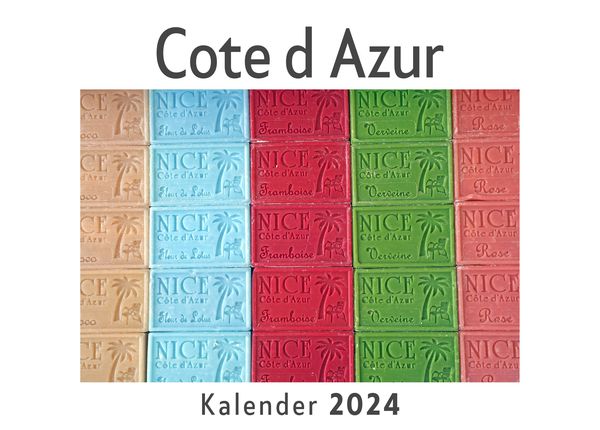 Produktbild: Cote d Azur (Wandkalender 2024, Kalender DIN A4 quer, Monatskalender im Querformat mit Kalendarium, Das perfekte Geschenk)
