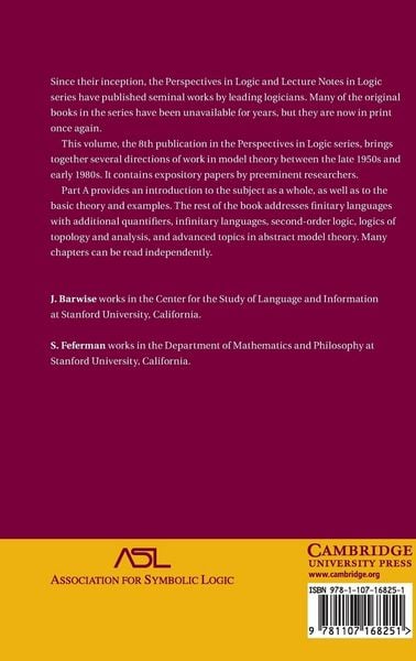 Produktbild: Model-Theoretic Logics