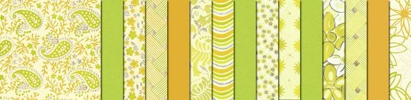 Produktbild: URSUS Spezialpapiere Indian Colours, green, 13,7 x 13,7 cm, 10 Blatt