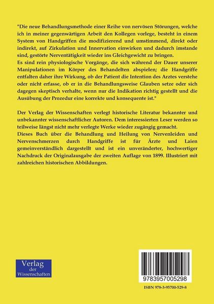 Produktbild: Behandlung und Heilung von Nervenleiden und Nervenschmerzen durch Handgriffe