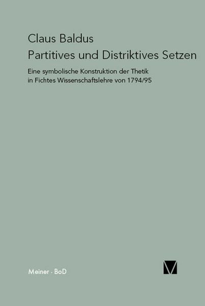 Produktbild: Partitives und Distriktives Setzen