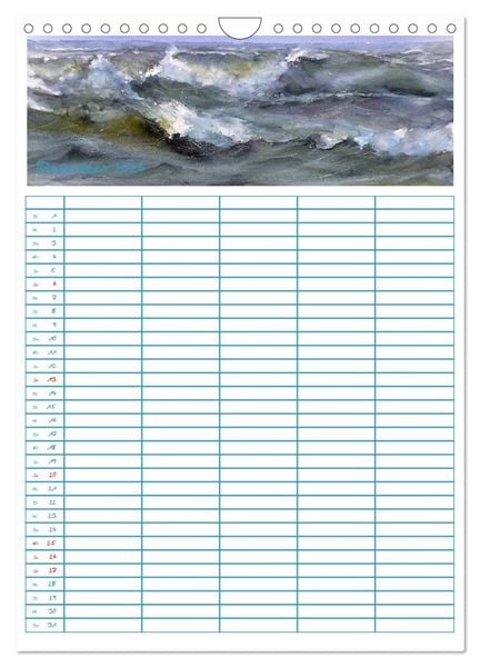Produktbild: Amrumaquarelle (Wandkalender 2026 DIN A4 hoch), CALVENDO Monatskalender