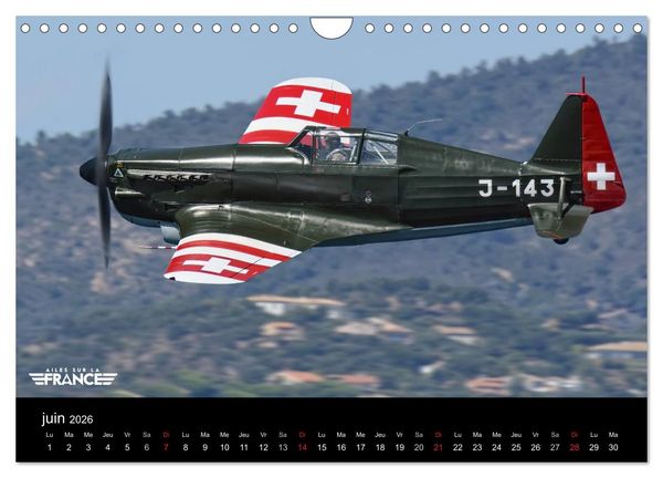 Produktbild: Ailes sur la France (Calendrier mural 2026 DIN A4 vertical), CALVENDO calendrier mensuel
