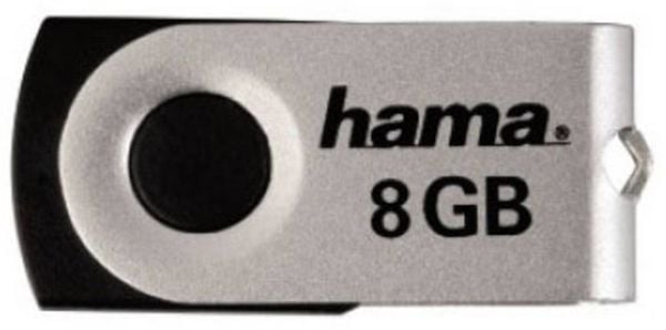 Produktbild: Hama Rotate USB-Stick 8GB Schwarz 90891 USB-A (USB 2.0)
