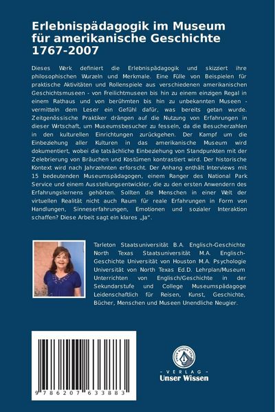 Produktbild: Erlebnisp&auml;dagogik im Museum f&uuml;r amerikanische Geschichte 1767-2007