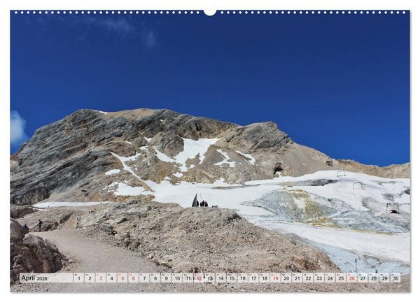 Produktbild: Zugspitze - Der h&ouml;chste Berg Deutschlands (Wandkalender 2026 DIN A2 quer), CALVENDO Monatskalender