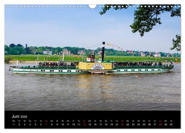 Produktbild: Schaufelraddampfer (Wandkalender 2026 DIN A3 quer), CALVENDO Monatskalender