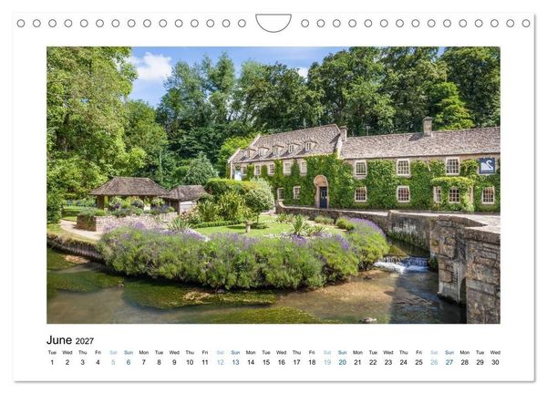 Produktbild: Cotswolds Gardens and Cottages (Wall Calendar 2027 DIN A4 landscape), CALVENDO 12 Month Wall Calendar