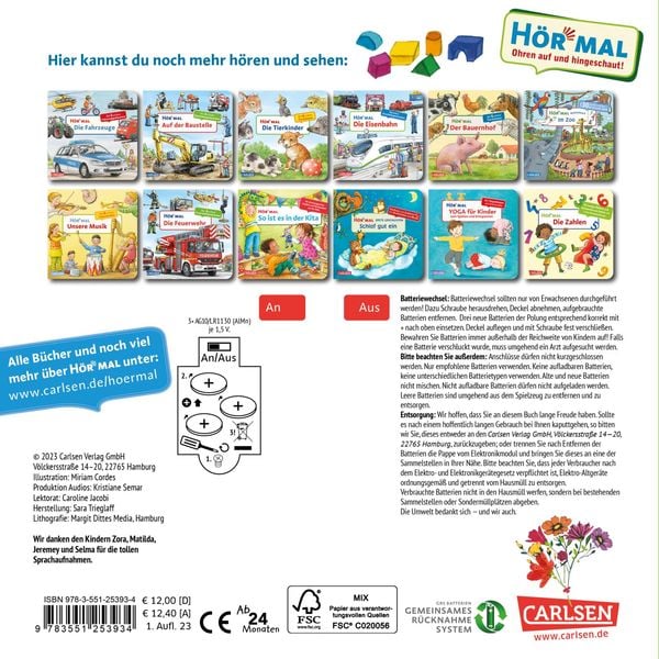 Produktbild: Hör mal (Soundbuch): Die Farben