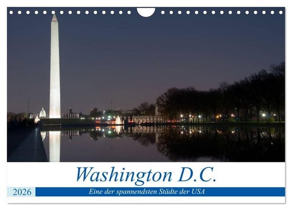 Produktbild: Washington D.C. (Wandkalender 2026 DIN A4 quer), CALVENDO Monatskalender