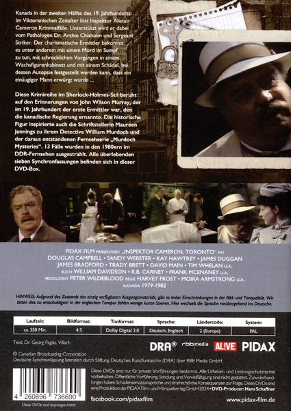 Produktbild: Inspektor Cameron, Toronto / 7 Folgen der Krimiserie im Sherlock-Holmes-Stil (Pidax Serien-Klassiker) [2 DVDs]