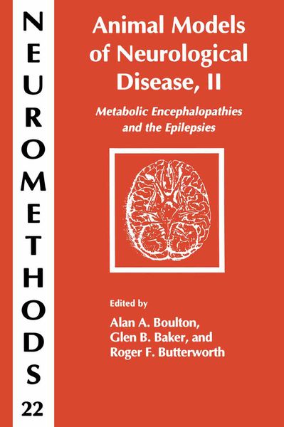 Produktbild: Animal Models of Neurological Disease, II