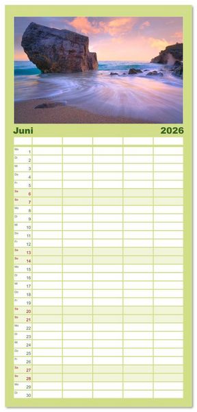 Produktbild: Familienplaner 2026 - Varigotti - K&uuml;stensch&ouml;nheit Liguriens mit 5 Spalten (Wandkalender, 21 x 45 cm) CALVENDO