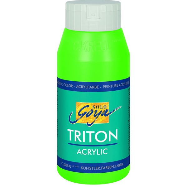 KREUL Acrylfarbe SOLO Goya TRITON grün fluoreszierend 750ml Flasche