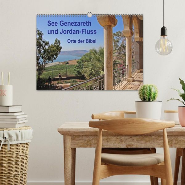 Produktbild: See Genezareth und Jordan-Fluss. Orte der Bibel (Wandkalender 2026 DIN A3 quer), CALVENDO Monatskalender