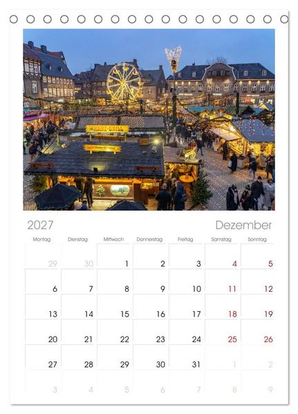 Produktbild: Tischplaner 2027 - Deutschlands Regionen - der Harz (A5 Tischkalender zum Aufstellen) CALVENDO