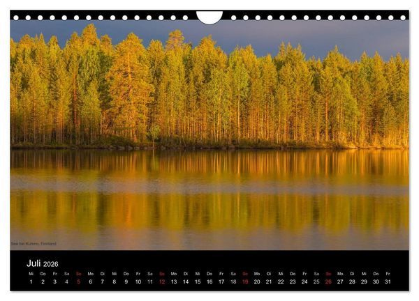 Produktbild: Naturwucht Skandinavien (Wandkalender 2026 DIN A4 quer), CALVENDO Monatskalender