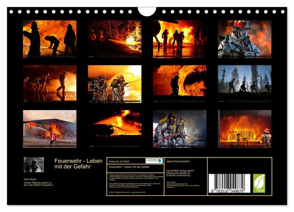 Produktbild: Feuerwehr - Leben mit der Gefahr (Wandkalender 2026 DIN A4 quer), CALVENDO Monatskalender
