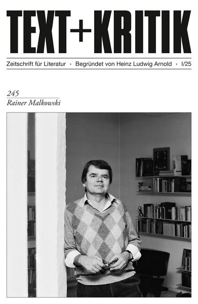 Produktbild: TEXT + KRITIK 245 - Rainer Malkowski