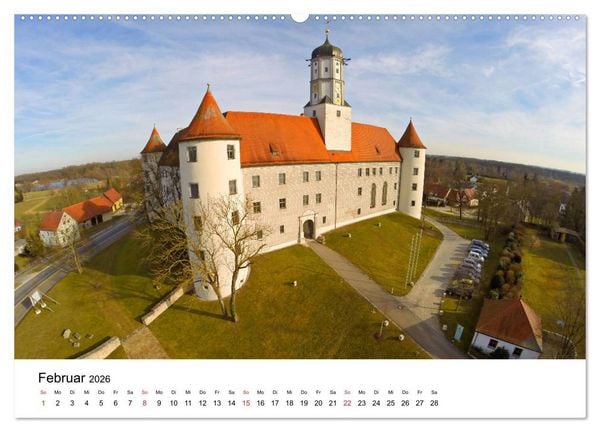 Produktbild: Deutschlands Burgen - Der S&uuml;den von oben (Wandkalender 2026 DIN A2 quer), CALVENDO Monatskalender
