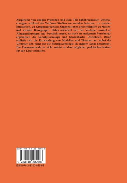 Produktbild: Psychologie sozialer Prozesse
