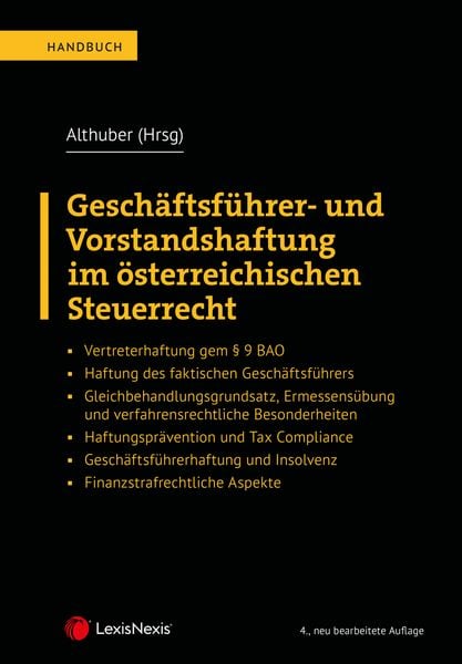 Produktbild: Gesch&auml;ftsf&uuml;hrer- und Vorstandshaftung im &ouml;sterreichischen Steuerrecht