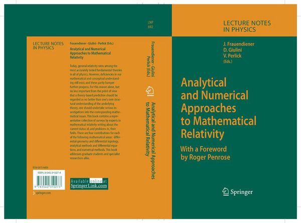 Produktbild: Analytical and Numerical Approaches to Mathematical Relativity