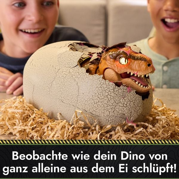 Produktbild: Primal Hatch, Jurassic World, Interaktiver T-Rex im Ei, 100+ Soundeffekte und Reaktionen