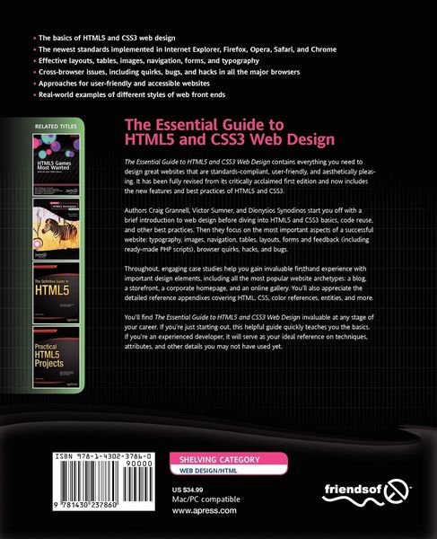 Produktbild: The Essential Guide to HTML5 and CSS3 Web Design