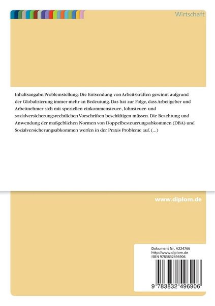 Produktbild: Die einkommensteuer- und sozialversicherungsrechtlichen Aspekte einer Arbeitnehmerentsendung in die Schweiz