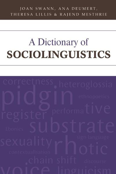 Produktbild: Dictionary of Sociolinguistics
