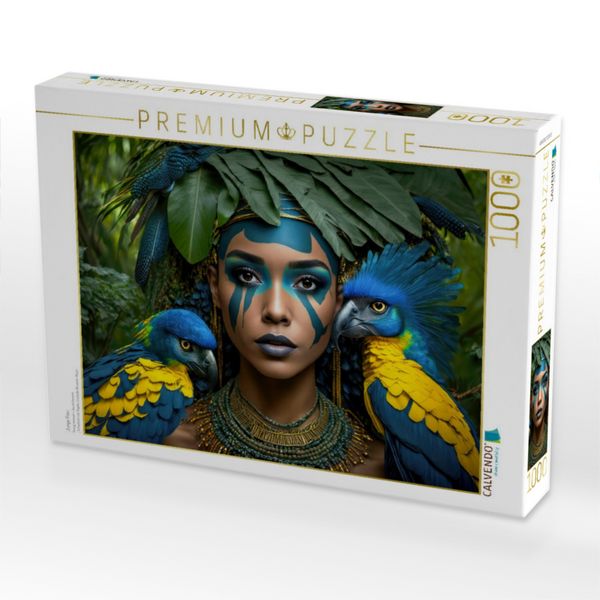 Produktbild: CALVENDO Puzzle Junge Frau | 1000 Teile Lege-Gr&ouml;&szlig;e 64x48cm Foto-Puzzle f&uuml;r gl&uuml;ckliche Stunden