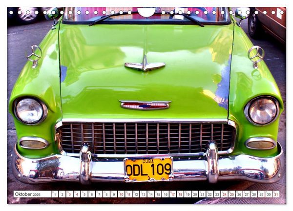 Produktbild: CHEVY '55 - Ein US-Oldtimer in Kuba (Wandkalender 2026 DIN A4 quer), CALVENDO Monatskalender