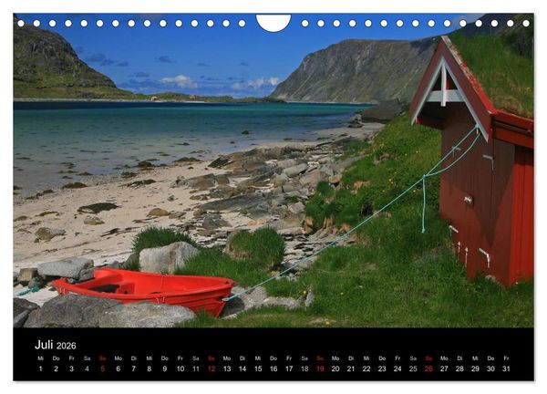 Produktbild: Norwegen 2026 (Wandkalender 2026 DIN A4 quer), CALVENDO Monatskalender