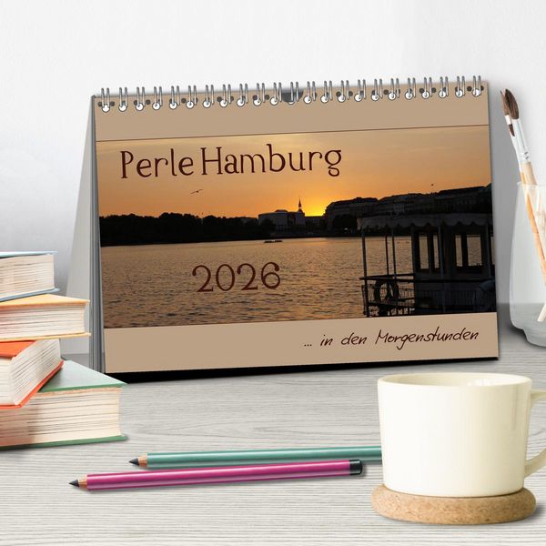 Produktbild: Perle Hamburg (Tischkalender 2026 DIN A5 quer), CALVENDO Monatskalender