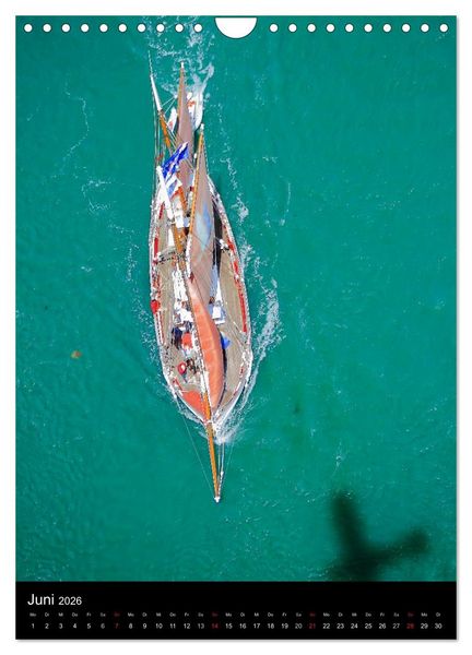 Produktbild: Segelschiffe von damals (Wandkalender 2026 DIN A4 hoch), CALVENDO Monatskalender