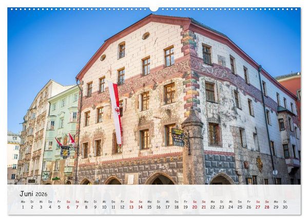 Produktbild: Innsbruck - Die sch&ouml;ne Hauptstadt Tirols (Wandkalender 2026 DIN A2 quer), CALVENDO Monatskalender