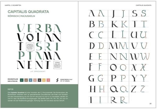 Praxisbuch Kalligraphie Alphabete