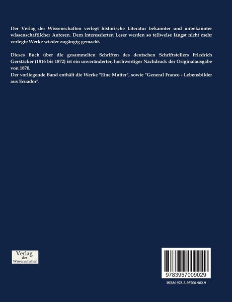 Produktbild: Gesammelte Schriften von Friedrich Gerst&auml;cker