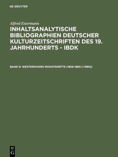 Produktbild: Westermanns Monatshefte (1856-1880 [-1986])